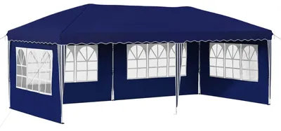 Image de Tente de fête pop-up 575 x 289 x 245 cm Bleu