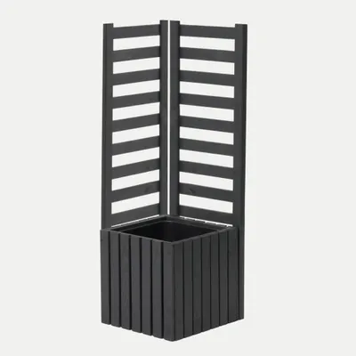 Image de Bac à plantes Pot de fleurs Pot en bois Pot de jardin Jardinière Bois massif 112 cm