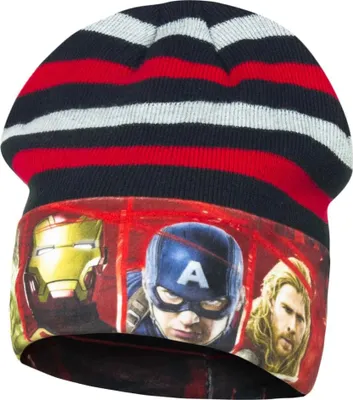 Produktbild von Marvel Avengers - Kinder Jugend Wintermütze – Schwarz / 52
