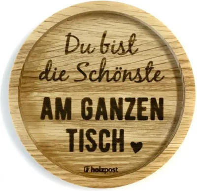 Produktbild von holzpost Untersetzer Schönste Eiche 11,2cm