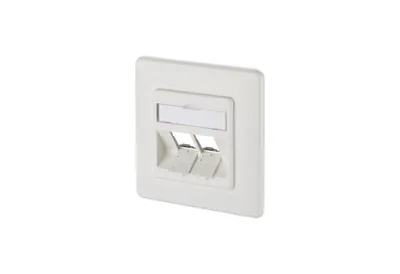 Produktbild von METZ CONNECT Modul Anschlussdose UP, 2 Port unbestückt reinweiß