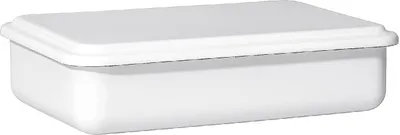 Obrázok produktu pre Riess smaltovaný kontajner Serve + Store | White 23x15x5cm : White 23x15x5cm Verzia: White 23x15x5cm