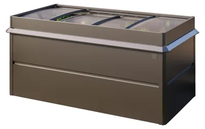 Obrázek produktu pro Vyvýšený záhon 200 x 100 x 77 cm, ocel, antracitová, vč. pařeniště a ochrany proti slimákům