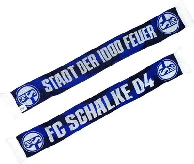 Produktbild von FC Schalke 04 Schal Stadt der 1000 Feuer blau, weiß STK