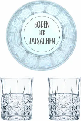 Obrázok produktu pre Sada pohárov na whisky Nachtmann s gravírovaním dna faktov, gravírovanie, darček, krištáľový pohár, 345 ml, sada 2 kusov