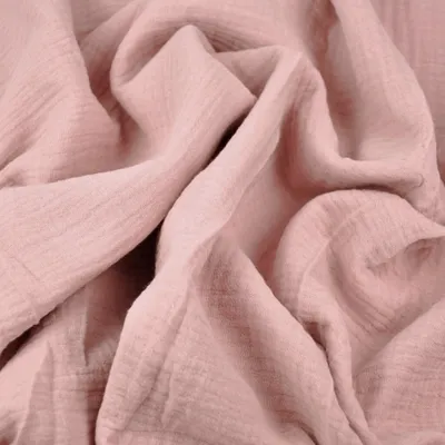 Produktbild von Musselin Double Gauze hell schmutzig rosa (Old rosa)