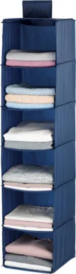 Produktbild von WENKO Wäsche Aufhängung Aufbewahrung 6 Fächer Schrank Kleiderstange 30x122x30 cm