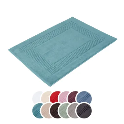 Produktbild von liebling Badvorleger 100% Bio Baumwolle, Serie Organic, 1200 gr. / m², 60 x 100 cm, 60 Grad, GOTS-, schnelltrocknend, petrol