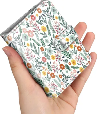 Produktbild von Fintie Mini Fotoalbum für 2x3 Zoll Filme - 52 Taschen kleine Alben für Fujifilm Instax Mini Sofortbildkamera/Polaroid Hi-Print Bilder, Kpop Fotokartenhalter Binder, (Frühlingblume)