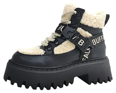 Productafbeelding van Buffalo Aspen Com Mid Warm Damenschuhe Schnürstiefel Schwarz Freizeit