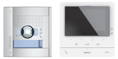 Produktbild von BTICINO Flex'ONE Video-Set mit Türstation SFERA (1 und 2 Ruftasten) + CLASSE100 X16E, 1 Stk.