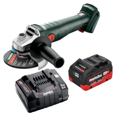 Obrázek produktu pro Akumulátorová úhlová bruska Metabo W 18 7-125 18 V 125 mm + 1x akumulátor LiHD 8,0 Ah + nabíječka
