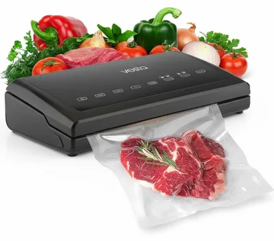 Immagine prodotto di Macchina per sottovuoto - Barra di saldatura 31 cm - Con 1 rotolo da 6 metri - Nero
