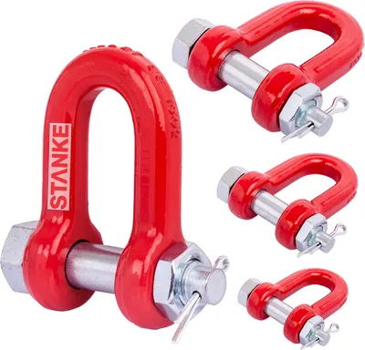 Produktbild von Seilwerk STANKE 16mm Schäkel massiv, Rundschäkel aus legiertem Stahl Güteklasse 8