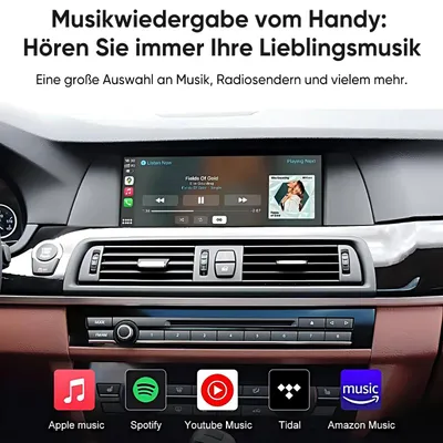 Produktbild von Hexinex: Kabellose CarPlay- und Android Auto-Anbindung für BMW-Modelle der Serie CIC 3/5/7, einschließlich der Modelle F10, F11, X1, X3, X4, X5, X6 und MINI