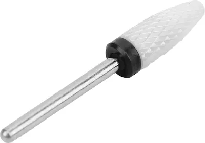 Imagen del producto de Broca para taladro de uñas, forma de cabeza de maíz, accesorio para máquina eléctrica de pulido, ligera y portátil (gran grano, caja negra)