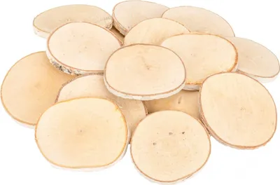 Produktbild von Birkenscheiben rund 19 Stk. Ø7-9cm