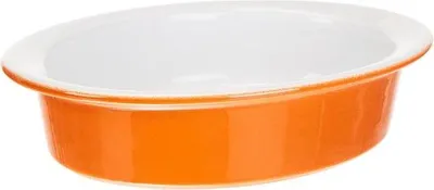 Zdjęcie produktu dla Ceramiczna forma do zapiekanek, pomarańczowa, 20 x 14 cm