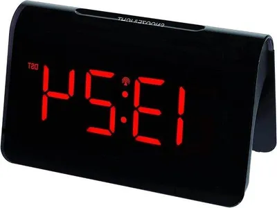 Productafbeelding van Digitale Wekker - Radiogestuurde Klok LED Wekker - Wakker Worden - Grote Cijfers - 132 x 64 x 80 mm