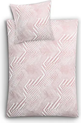 Produktbild von Kleine Wolke Bettwäsche Satin, Macra Pastellrose, 1-155x220 /1-80x 80
