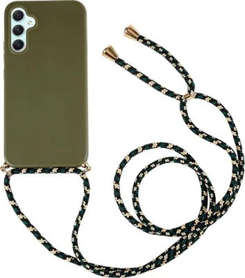 Produktbild von Samsung Galaxy A14 Hülle - Coverup TPU Back Cover mit Handykette - Biologisch Abbaubar - Grün