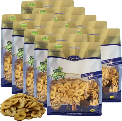Produktbild von 10 kg Lyra Pet® Bananen getrocknet