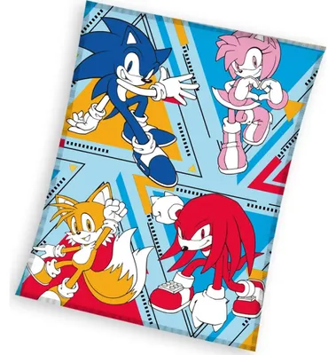 Imagen del producto de Manta infantil Sonic the Hedgehog, diseño original, 130x170 cm