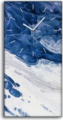 Produktbild von Leinwand Wanduhr Wandkunst Uhr Geräuschlos 30x60 Malerei Abstrakte Kunst - weiße Hände