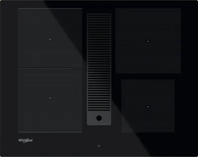 Image de Whirlpool WVH 1065B, Noir, Encastrable, 65 cm, Plaque de cuisson à induction avec zones, vitrocéramique, 4 zones/zones