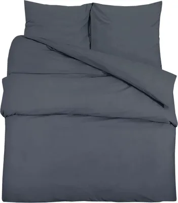 Produktbild von vidaXL Bettwäsche-Set Anthrazit 155x220 cm Leichte Mikrofaser