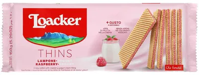 Produktbild von Loacker Thins Raspberry-Yogurt 150g