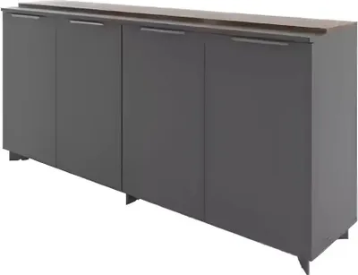 Immagine prodotto di Sideboard Kommode Schrank Konsole Anrichte Büromöbel Büro Einrichtung Grau