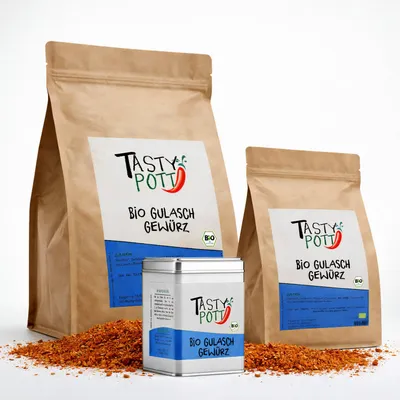 Produktbild von Tasty Pott Gulasch Gewürz - im Beutel - 250g