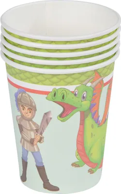 Image de Set de 6 gobelets en papier Dragon