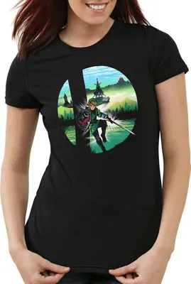 Produktbild von style3 Smashing Link Damen T-Shirt gamer smash