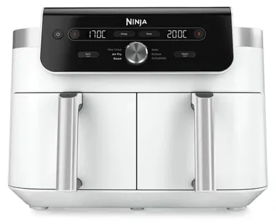 Obrázek produktu pro Fritovací trouba Ninja DualZone DZ901EUWH, 2470 W, objem 9,5 l, 2 koše, bílá barva