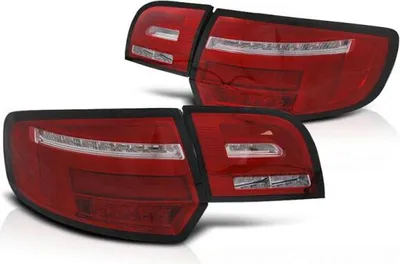 Produktbild von Voll LED Lightbar Rückleuchten passend für Audi A3 8P Sportback 08- Rot/Chrom dynBlinker