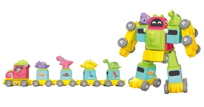 Produktbild von Roboter-Dino-Zug zum Zusammenschrauben