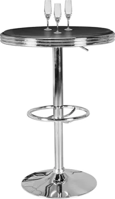 Produktbild von American Diner Bartisch ELVIS rund Ø 60 cm Aluminium