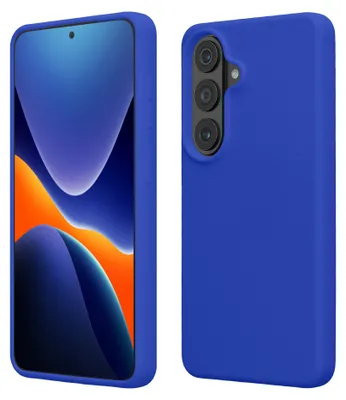 Produktbild von kwmobile Handyhülle für Samsung Galaxy S26 Hülle - Case Silikon - Kabelloses Laden - Schutzhülle Cover in Baltik Blau