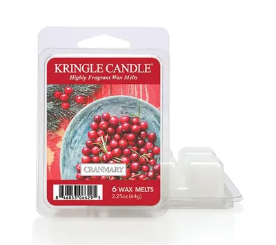 Produktbild von Kringle Candle Duftkerze Wachsmelts 6 Stück Cranmary