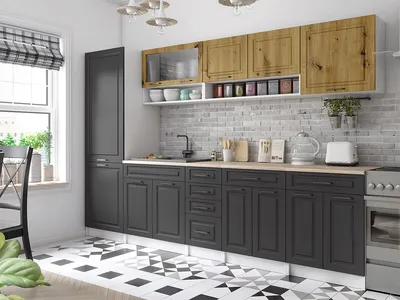 Obrázek produktu pro Kuchyňská linka BIRGID 300cm - Dub artisan + grafit