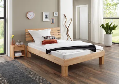 Produktbild von Futonbett ELISABETH 140x200 Buche massiv geölt