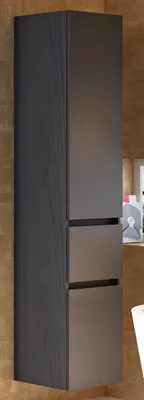 Produktbild von Hochschrank Badschrank Seitenschrank Beistellschrank Schrank Badmöbel"Baabe I" Graphit/Grau-Matt