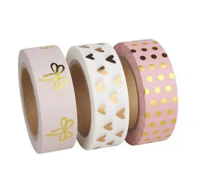 Produktbild von Washi Tape Set "Rose/Gold Foil"