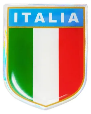 Image de 3D adhésif Italie Scudetto Rettangolare