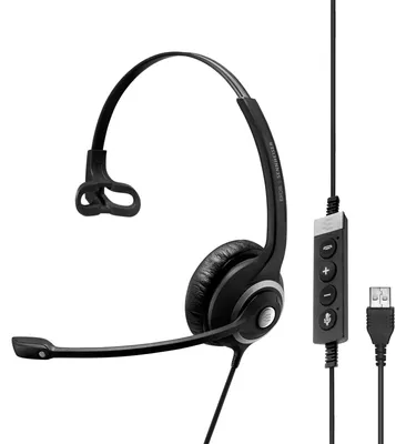 Image de EPOS IMPACT SC 230 USB MS II Mono USB-A Headset In-Line Call Control Microsoft zertifiziert (1000578)