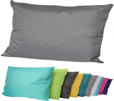 Produktbild von JACK Outdoor Lounge Kissen 30x50cm Dekokissen inkl. Füllung Wasserfest Sitzkissen Garten Stuhl Lotus Effekt, Farbe:Anthrazit