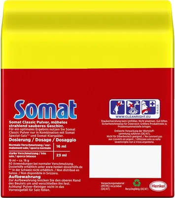 Produktbild von Somat Pulver Classic 60 Spülgänge (960g Packung)