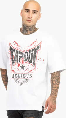 Produktbild von Herren T-Shirt Oversize DOYLEN White/Red/Black M Tapout